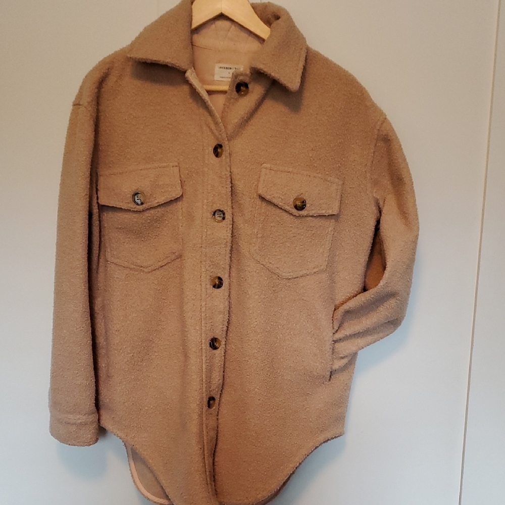 Jackson Rowe Tan Teddy Jacket